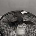 Amazon Basics 20" High Velocity Industrial Cooling Floor Fan with 3 Speeds, Tilt Head, ETL-Listed Safety Compliance, Metal Housing and Blades, for Commercial Space/Garage/Gym, 125W, Black