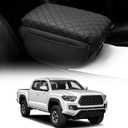 Console Cushion Cover for Toyota Tacoma 2016-2023 SR SR5 Off-Road PreRunner TRD-Sport pro Limited Tacoma Organizer Armrest Storage Box Cover Tacoma Interior Accessories