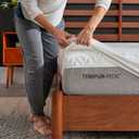 Tempur-Pedic Protect Waterproof Mattress Protector, Queen, White 
