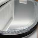 LED Mirror for Bathroom, 20x36 Inch Vanity Mirror with Lights，Anti-Fog Oval Bathroom Mirror, 3 Colors and Stepless Dimmable Wall Mounted Makeup Mirror with Metal Frame (Black)