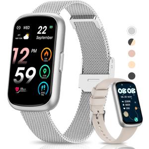 Fitness Tracker- Smart Watches for Women Men with 24/7 Heart Rate Monitor Blood Oxygen Sleep Tracker, Waterproof Fitness Watch, Activity Smartwatch for Android iPhone, Calorie Distance Pedometer, Gift