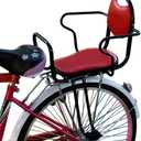 Rear Child Bike seat,Kid Rear Bike seat, Rear Mounted Bike Seat with Harness, Armrests and Pedals for Adult Bikes Ages 2 to 8 Years(Up to 110lb)