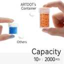 ARTDOT 120 Slots Storage Container for Diamond Art Kits for Adults,Portable Bead Storage Boxes for Diamond Painting Accessories and Tools