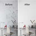 24" x118"White Wallpaper Self Adhesive Film Peel and Stick Wallpaper White Adhesive Paper Waterproof Removable DIY Decorative for Kitchen Cabinet Countertops Shelf Liner Upgrade Thicker