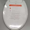 Brondell Bidet Toilet Seat, Non-Electric Swash Ecoseat, Fits Elongated Toilets, White - Dual Temperature, Dual Nozzle System - Bidet with Easy Installation