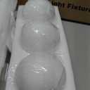 3-Light Bathroom Light Fixtures, Brushed Gold Vanity Lights for Bathroom with Milky White Glass Ball Shade, 18.9 inch Bathroom Lighting Fixtures Over Mirror, Wall Sconce for Bedroom(Bulb Not Included)