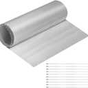 11.8''x20.0''Embossed Aluminum Heat Shield Automotive High Temp Thermal Barrier Exhaust Wrap Electrical For Cars/Turbo Manifold Exhaust Heat Shield Automotive Emboss Muffler Exhaust Wrap