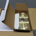 Haidms Gold Passage Door Knobs Interior, Zinc Alloy Brushed Gold Closet Door Knobs, Heavy Duty Round Brushed Brass Doorknobs for Hall Closet,Hallway(6 Pack)