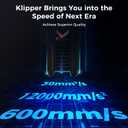 Sovol T300 3D Printer Max Speed up to 600mm/s, Klipper Firmware 300 All-in-one Hotend 30s Preheat Time 81-Point Auto Leveling 95% Pre-Assembly All Metal Body 11.8 * 11.8 * 13.8in