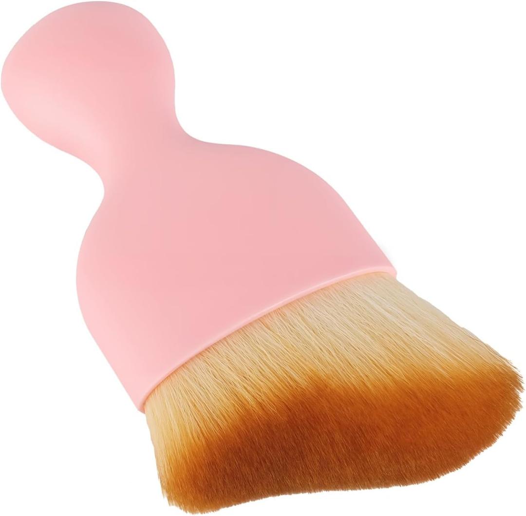 2 x Car Detailing Brush, Soft Bristle Cleaning Brush, Scratch-Free Auto Duster Tool for Dashboard, Air Vents, Leather & Interior Cleaning (Pink&Brown)