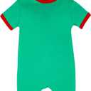 Baby Girl Soccer Clothes Baby Boys Romper Toddler Soccer Outfit Infants Jumpsuit Cute Comfortable 0-24 Months (Mexico-green)