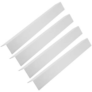 4 x LC LICTOP Aluminum Corner Guards, Metal Angle Stock, Peel and Stick L Shaped Wall Door Frame, Cabinet Protectors Edge Trim Molding, 13.8in L x 1.55in W x 0.07in T, 4Pcs White