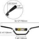Universal 7/8 Inch 22mm Dirt Bike Handlebars, Upgraded Pit Bike Handlebar with Foam Pad for Motocross CRF YZF KXF KLX RMZ DRZ Pit Dirt Bike ATV Quad - Black