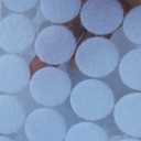 1000pcs Loop Side Adhesive Tapes Sticky Back Dots, 3/4" Diameter, White