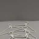 5 Pack Pearl Clothes Hangers, Elegant Bridesmaid Hangers, Closet Coat Storage Organizer Bowknot Standard Wedding Hangers (White)