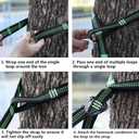 Hammock Straps, Hammock Tree Straps Lightweight Set of Two 10FT Long 32 Adjustable Loops Total with 2 Carabiners Holds up to 1000 Lbs Each Strap