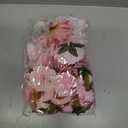 56 PCS Fake Flowers for Crafts, Artificial Pink Silk Flower Heads Bulk Faux Mini Flowers for Craft Garland Wedding Bridal Party DIY Home Centerpieces Decoration
