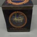 Windproof Ashtray with Lids Metal Portable Cigarette Ashtray for Outdoors and Indoors Use, Hand Stamped Pattern Nice Gift for Men and Women (Navy Blue)