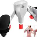 Thigh Master Hip Trainer Kegel Exerciser - Pelvic Floor & Inner Thigh Exercise Device - 77LBS Adjustable Leg Workout Equipment for Home Gym (Silver)
