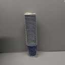 Lamosi 500-Count 12 oz Insulated Paper Coffee Cups Bulk, Disposable Corrugated Cups 12oz, Kraft Ripple Wall Design for Hot Beverage or Cold Drink Office Home Party Travel Cafe (Navy)
