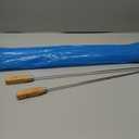 Marshmallow Sticks for Fire Pit - 34" Extra Long Roasting Smores Stick - Campfire Metal Skewers Roast Hot Dog Corn BBQ Utensil Holder Kit Outdoor Camping Accessories with Wooden Handle (10-Pack)