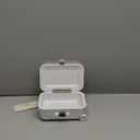 FILFEEL Baby Suitcase Toy, Childs Mini Luggage Box, Cute Plastic Rolling Suitcase Silver