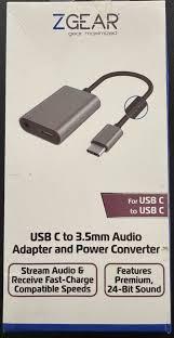 ZGear USB Type C to 3.5mm Audio Jack Charging Cable Adapter For Apple
