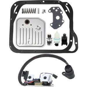 46RE 47RE 48RE A500 A518 A618 Transmission Filter Gasket Kit w/Governor Pressure Sensor Solenoid Leach 42RE 44RE, Fit for Dodge Ram 1500 2500 3500 Dakota Durango| Fit for Jeep Grand Cherokee 2000-up
