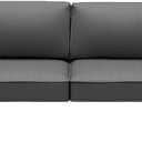 Outdoor Replacement Cushions for Patio Furniture,Water-Resistant Sofa Cushion for Rattan Wicker Sectional Patio Conversation Sets,14-Piece Outdoor Couch Cushion, Grey