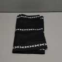 Hemstitched Farmhouse Table Runner, Black 13x72 Inch, Cotton Linen Table Runners 72 Inches Long, Embroidered Striped Orange Boho Table Runner Rustic Home Decor