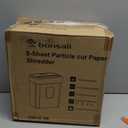 Bonsaii Paper Shredder, 8-Sheet Crosscut Shredder with 4.2 Gallon Bin Shred Credit Card/Mail/Staple/Clip, P-4 Security Level Document Shredder with Handle for Home Office (C261-C)