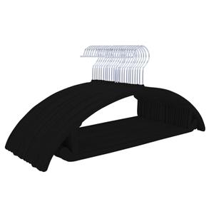 MIZGI Premium Velvet Hangers 8 Pack Heavyduty- Non Slip No Shoulder Bump Suit Hanger - Chrome Hooks,Space Saving Clothes Rounded Shape for Coat,Sweater,Jackets,Pants