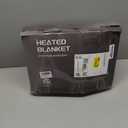 Heated Electric Blanket Queen Size - 84" x 90" Heating Blanket with Dual Control, 10 Heating Levels & 8 Hours Auto Off, Soft Warm Flannel Blanket, Christmas Birthday Gifts for Senior Grandma (Ivory White)