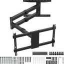47 Extra Long Arm TV Wall Mount for 37-80 Inch TV, Full Motion Corner TV Mount with Extension Articulating Arm Swivel and Tilt, Max VESA 600x400mm, Fits 16" 18" Studs Up to 99 lbs