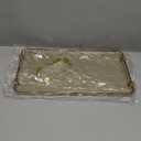 Acrylic Serving Tray with Handles Ottoman Countertop Decorative Tray Serving Tray Spill-Proof Tray for Coffee Table Living Room Bedroom16 x 9 x 0.8 inches (Amber)