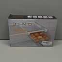 BINO | Pull-out Egg Holder Organizer | THE HANGER COLLECTION | Fridge Egg Drawer Organizer | Clear Egg Holder Tray for Refrigerator and Pantry | 18 Eggs Shelf Holder Storage Drawer