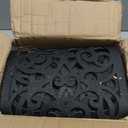 Rubber Stair Treads, Outdoor Stair Treads Non-Slip, Butterfly Designed Stair Tread Mats, Anti-Slip Step Mat - Set of 4 Include Stay-on-Kit, 30 x 10 Inches
