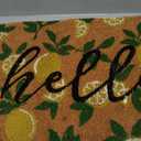 Juvale Nonslip Coco Coir Front Door Welcome Mat, Hello Lemon-Outdoor-Rug (17 x 30 in) - Doormat Outdoor Entrance