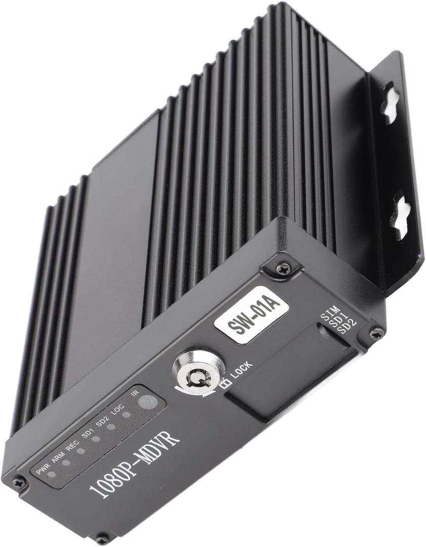 4 Channel Mini Car Mobile DVR with Remote Control, Real Time 1080P Video Recorder