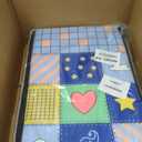 TODALE Foldable Baby Play Mat 50x50 Inch - Thick Padded Floor Mat for Crawling and Tummy Time - Non-Slip, Waterproof Portable Activity Mat for Playpens, Hard Floors & Travel - Animal & Number Patterns