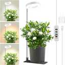Aokrean Grow Lights for Indoor Plants, Full Spectrum Plant Lights for Indoor Growing with with 3/9/12H Timer, 3 Color Modes, 10 Brightness, 6.5"-26" Height Adjustable Small Grow Light, 1 Pack(3.4in)