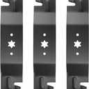ACEBRI Mower Blades 54 inch Mulching Blade for MTD for Cub Cadet 742-0677,942-0677 A B,942-0677-X, for Cub Cadet RZT-S54 RZT-L54 RZT S54 RZT54 GT1054, GT1554, LGT1054 Mower Blades(6 Point Star) 3Pack