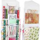 SumDirect Double-Sided Gift Wrap Organizer - White Hanging
