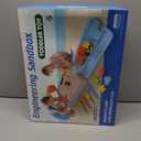 Dirt Diggers Excavator Sandbox for Kids, Toddler Construction Sand Box with Lid, Beach Toys for Outdoor Indoor Play Sensory Gifts for Boys Girls Ages 3+