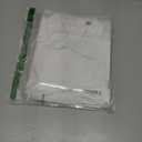 Alimens & Gentle Mens Linen Shirt Short Sleeve Casual Untucked Button Down Cotton Shirts Lightweight Beach Tops Summer (White, L)