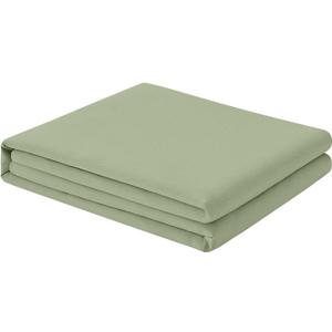 FreshCulture Twin Flat Sheet - Hotel Quality Twin Flat Sheet Only - Brushed Microfiber Top Sheet - Ultra Soft & Breathable - Wrinkle-Free - Easy Care - Single Flat Sheet (Twin, Sage Green)