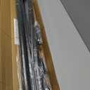 Tension Curtain Rod Black Shower Rod 40-166IN Extra Long Curtain Rods No Drilling Adjustable Tension Rods for Window Shower or Bathroom Outdoor Patio Diameter 1.26In