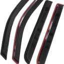 Fit 2004-2008 Ford F150 Supercrew Cab Slim Style Acrylic Window Visor