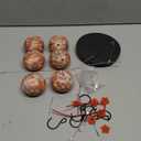 Hummingbird Feeder Wind Chimes Hummingbird Feeders Hanging Bird Feeders Outdoors Hanging Ant and Bee Proof Perfect Garden Decor for Outside (Orange)