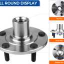PAROD 2PCS BR930558K Wheel Hub Bearing Assembly Front Fit for Dodge Caliber 2007-2012, Jeep Compass/Patriot 2007-2013 Passenger and Drive Side